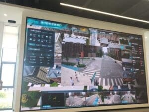 Central de monitoramento da Iluminação Conectada mostrada em uma tela de computador.