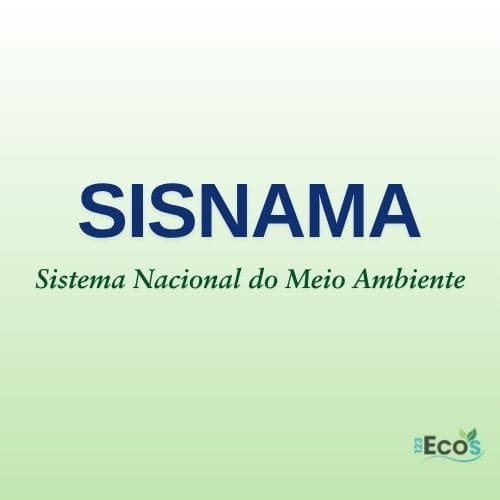 com fundo verde claro em degradê está escrito: SISNAMA - Sistema Nacional do Meio Ambiente
